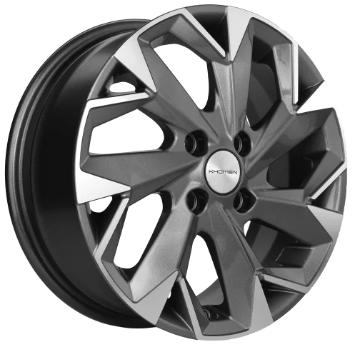 Диск Литой Khomen Wheels мод.KHW1402 14х5.5 PCD 4х100 ET43 DIA60.1  Gray-FP  
